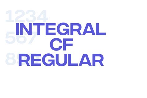 integral cf regular